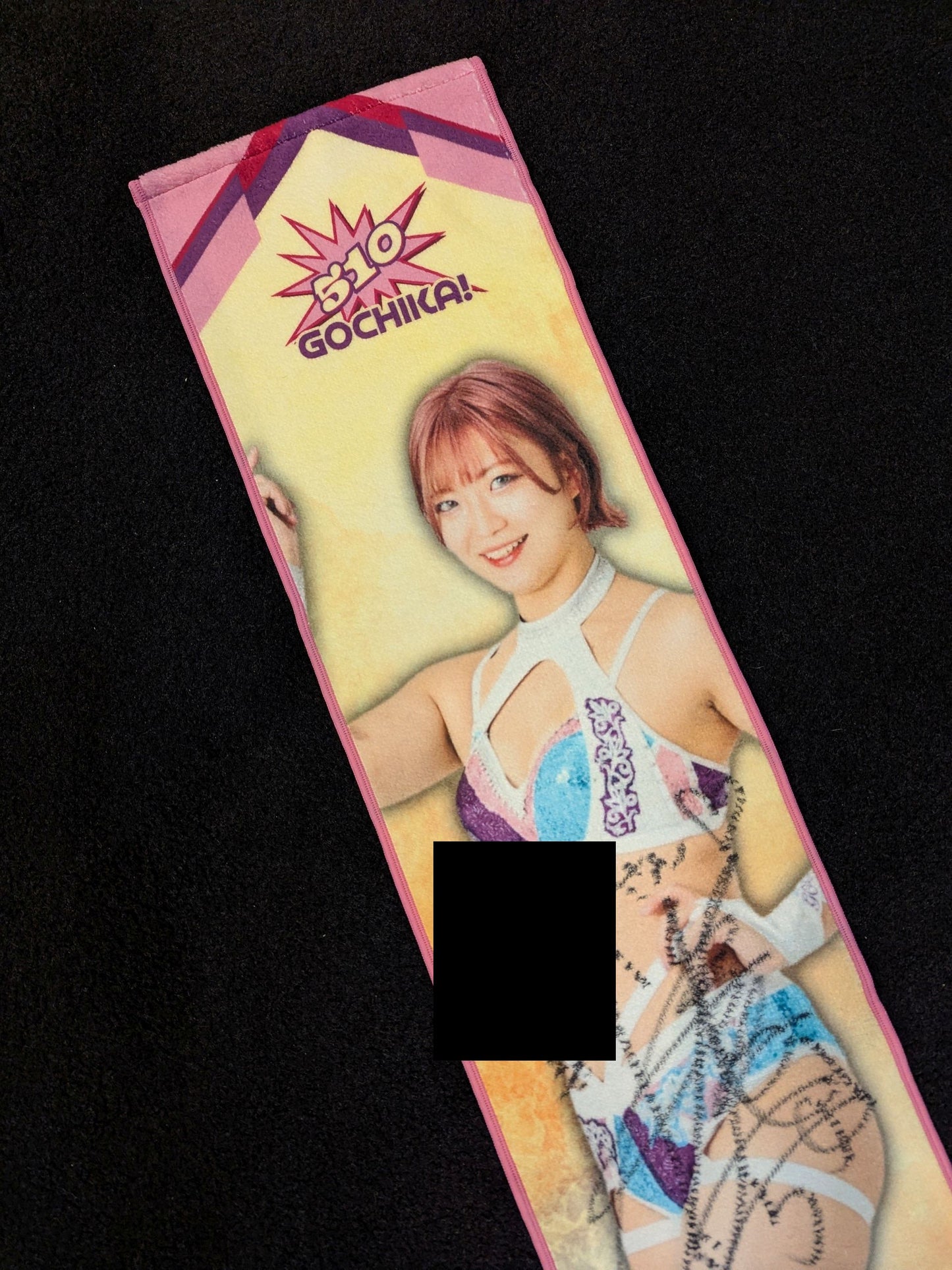【hand signed autograph】 Chika Goto  Printed towels