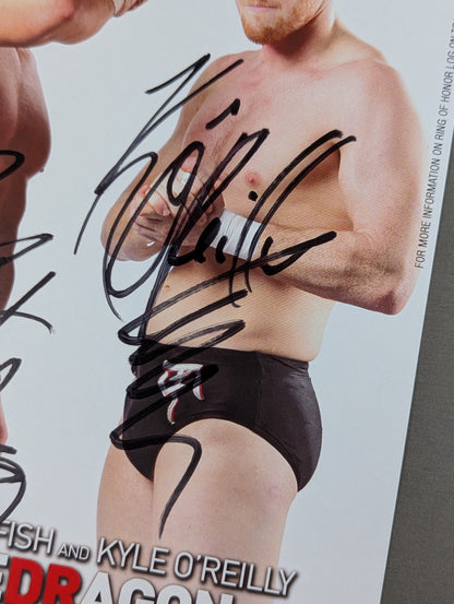 ★ROH＆IWGP★ reDRagon ボビー・フィッシュ＆カイル・オライリー 直筆Wサイン入り ポートレート
