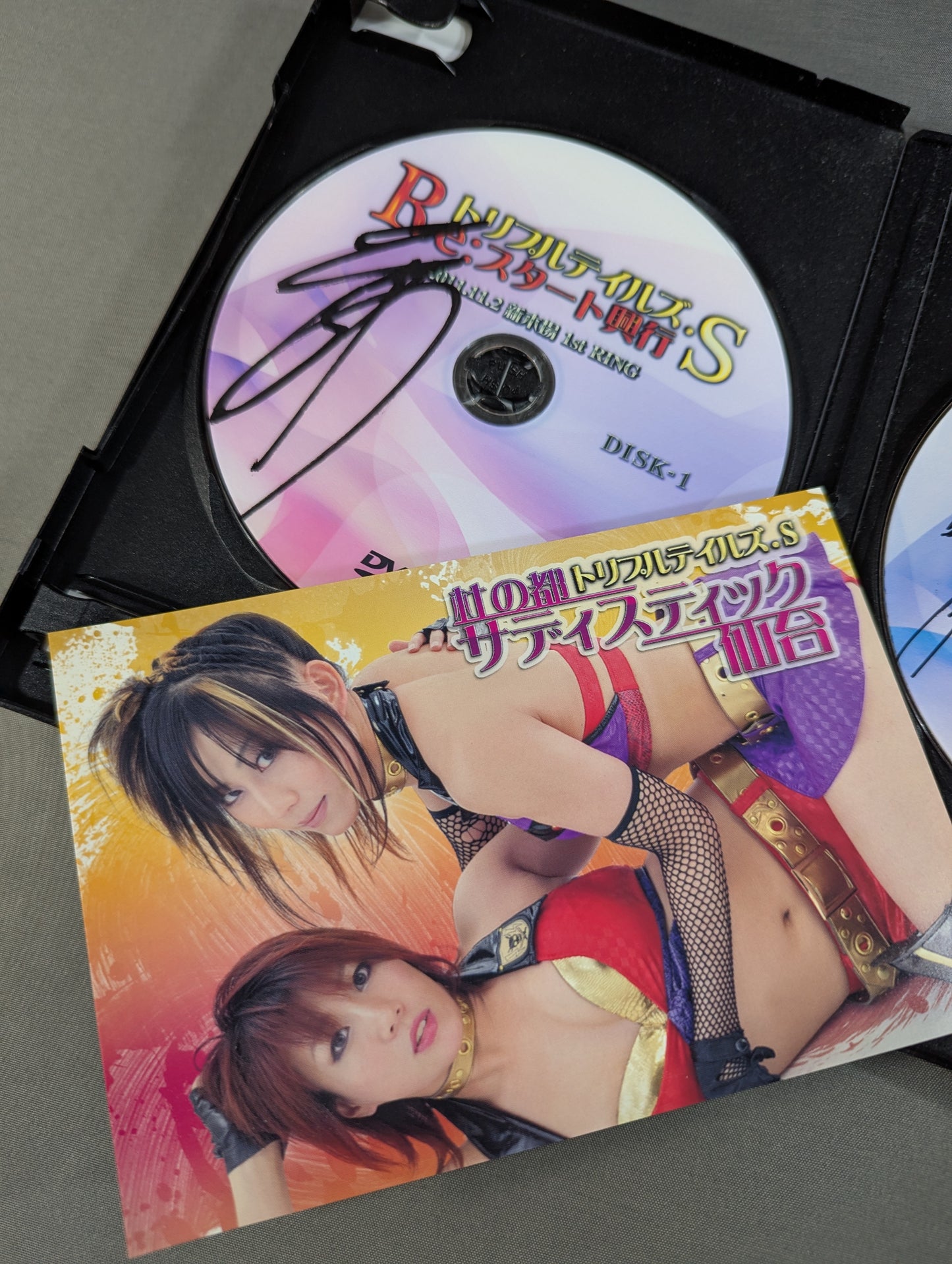 [KANA (Asuka) & Mio Shirai 2 hand signed autographs !!】 Triple Tales S ★Re: Start Screening ★