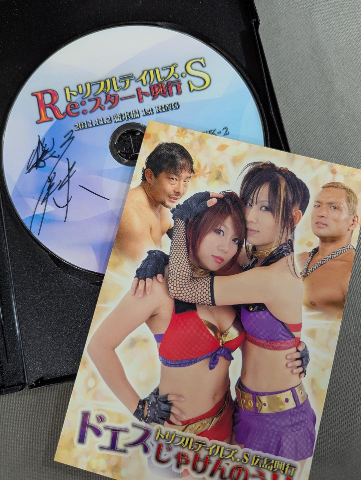 [KANA (Asuka) & Mio Shirai 2 hand signed autographs !!】 Triple Tales S ★Re: Start Screening ★