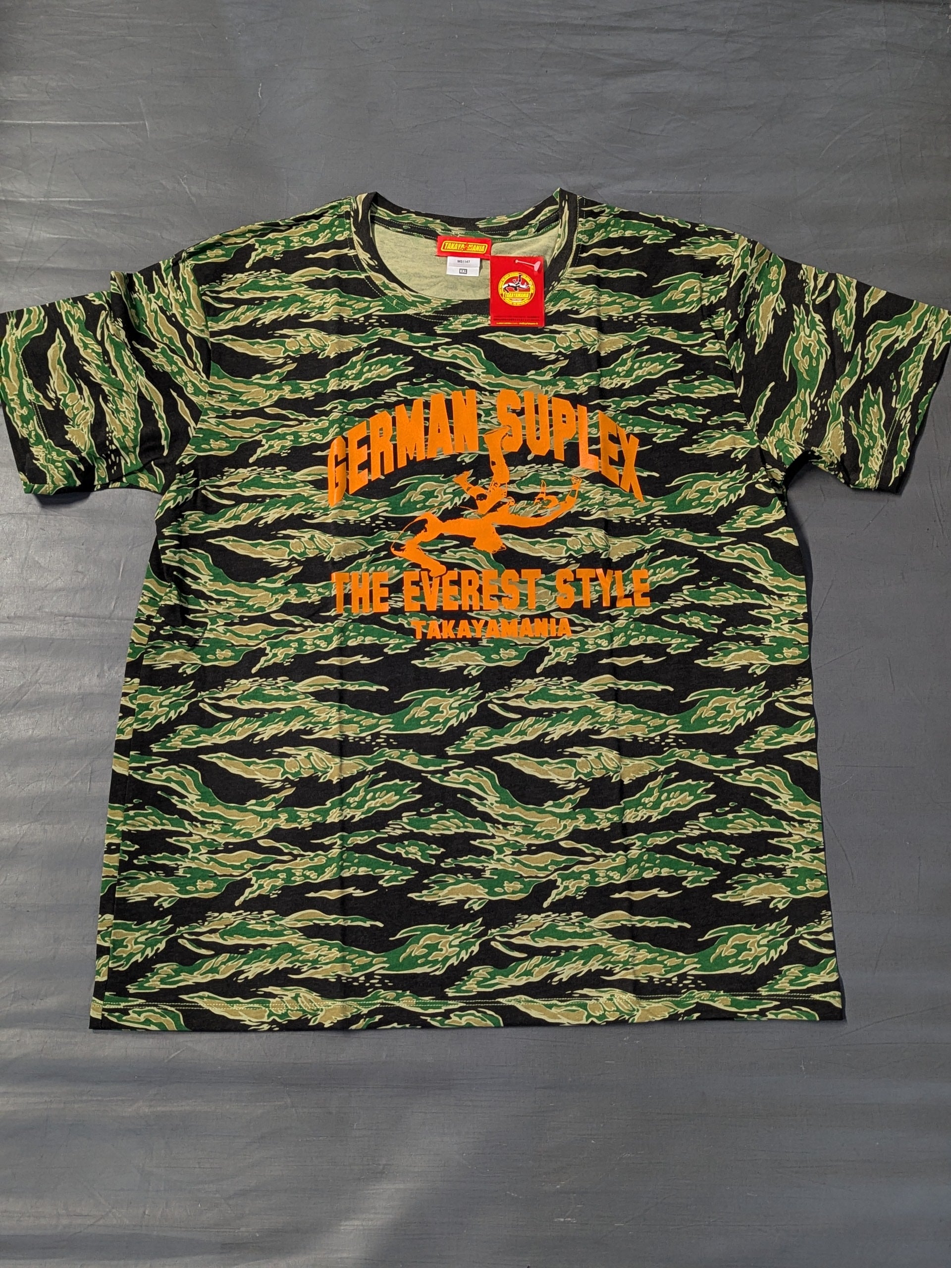 高山善廣　Ｔシャツ　L 高山善廣「GERMAN SUPLEX 」Tシャツ③(迷彩) – 闘道館