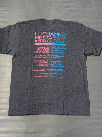 ルチャンコ・フィエスタ 2017 Tシャツ①(グレー)