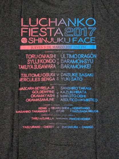 ルチャンコ・フィエスタ 2017 Tシャツ①(グレー)