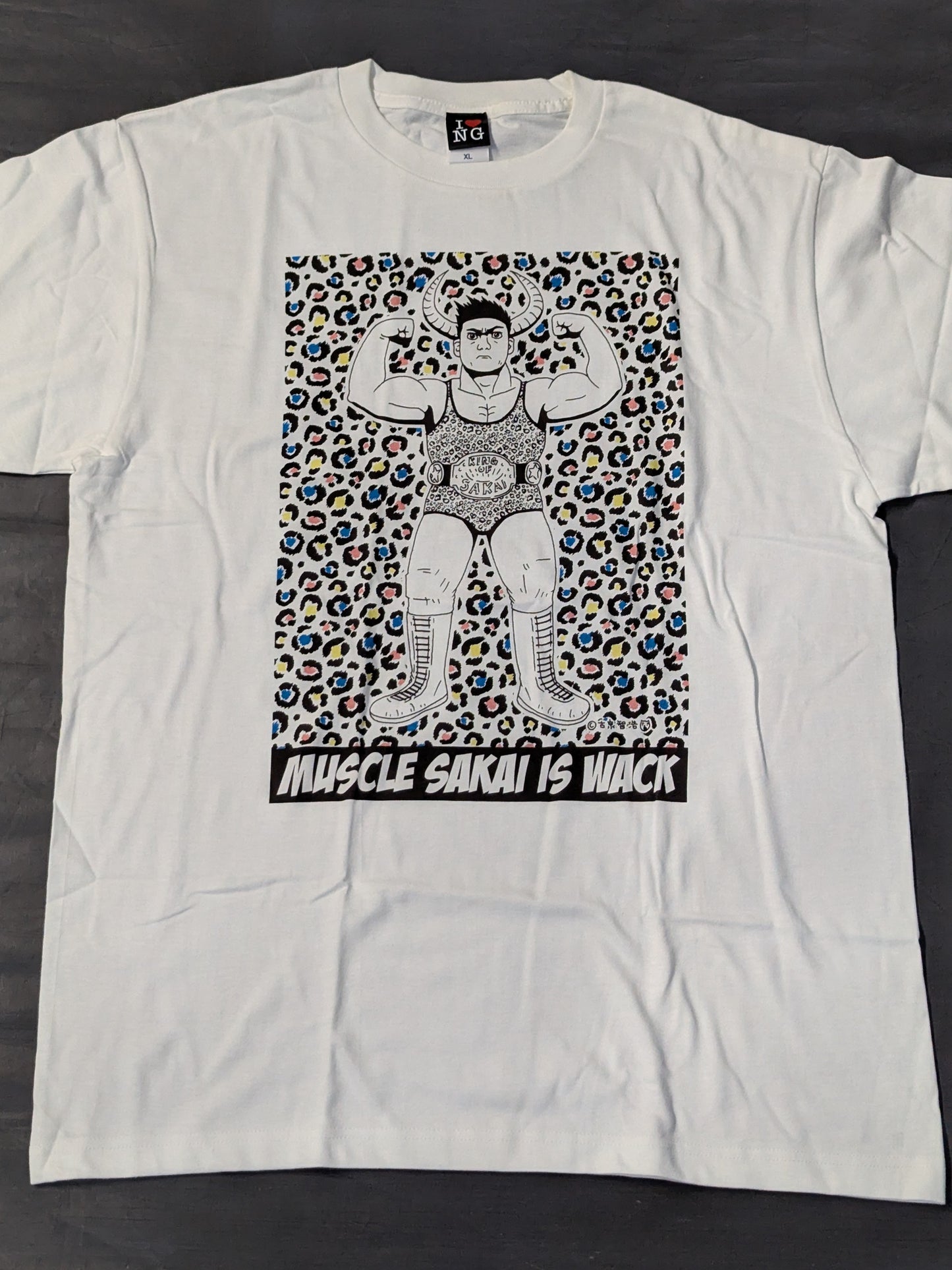 マッスル坂井「MUSCLE SAKAI IS WACK」Tシャツ