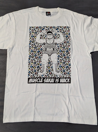 マッスル坂井「MUSCLE SAKAI IS WACK」Tシャツ