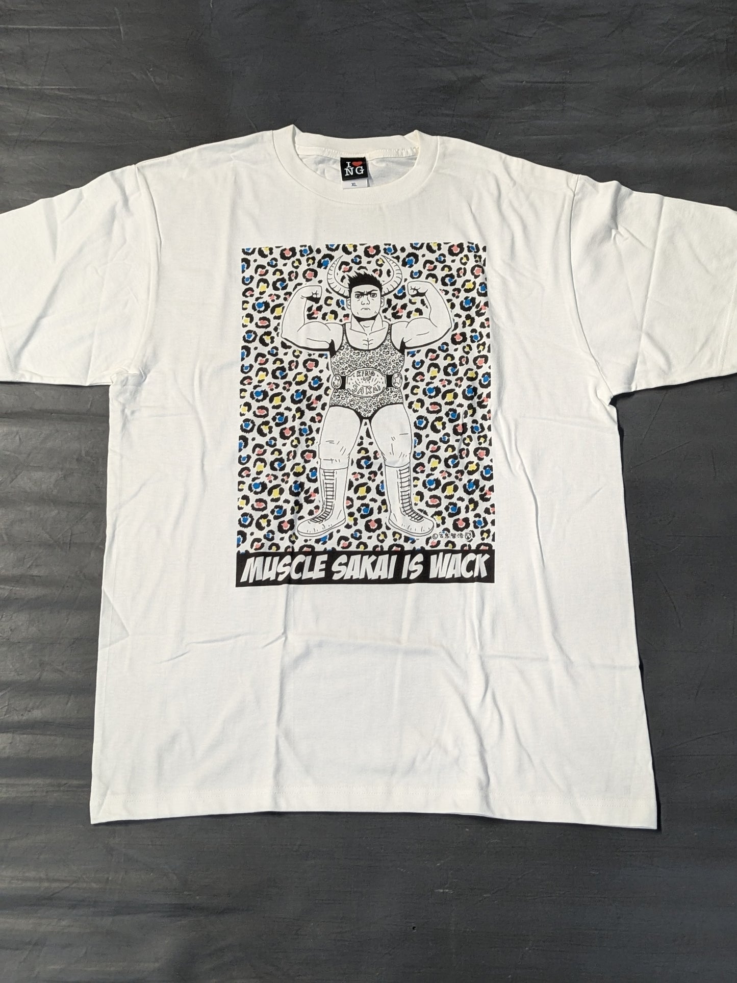 マッスル坂井「MUSCLE SAKAI IS WACK」Tシャツ