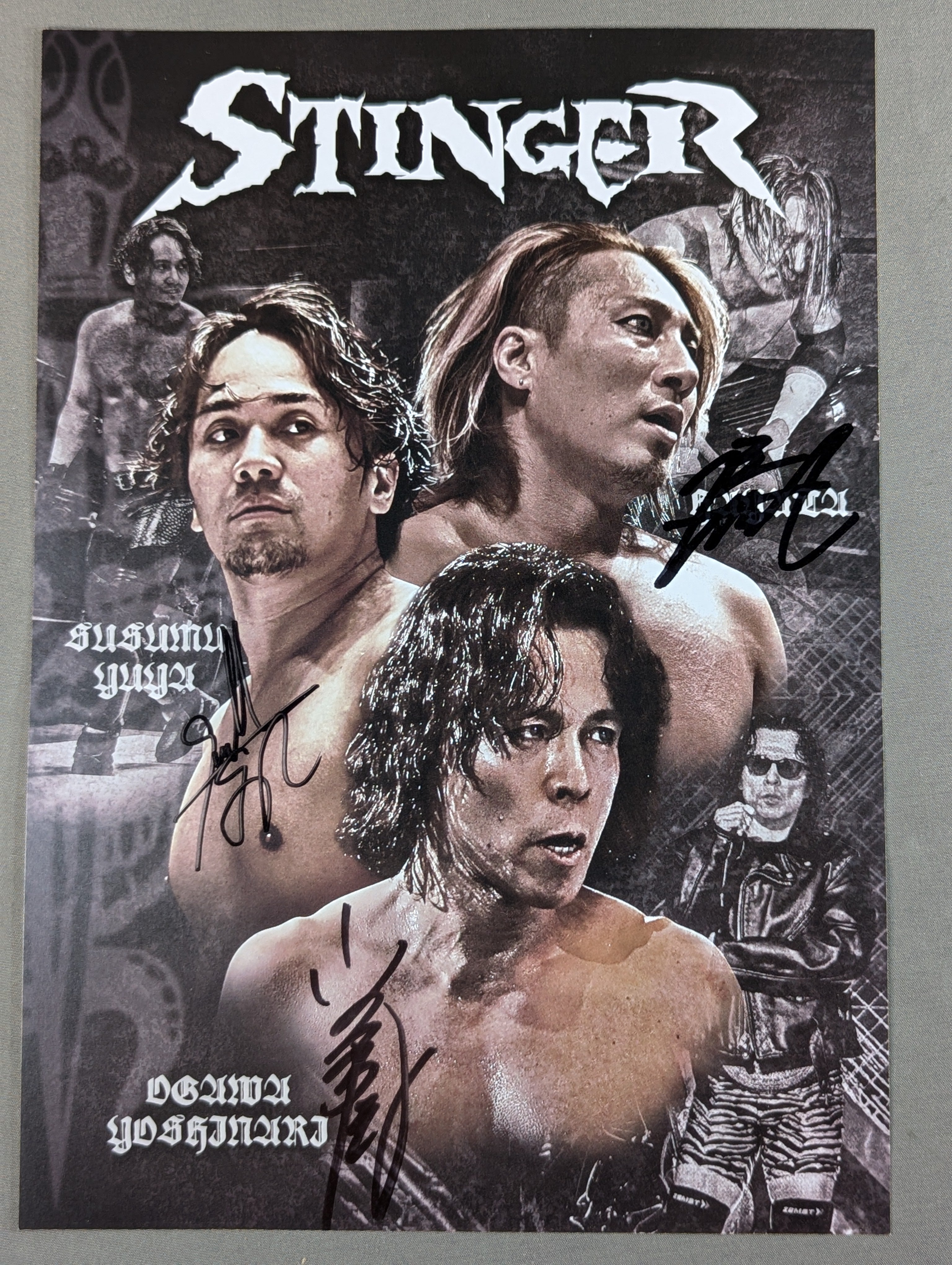 3選手直筆サイン入り】STINGER 直筆サイン入り ポートレート – 闘道館