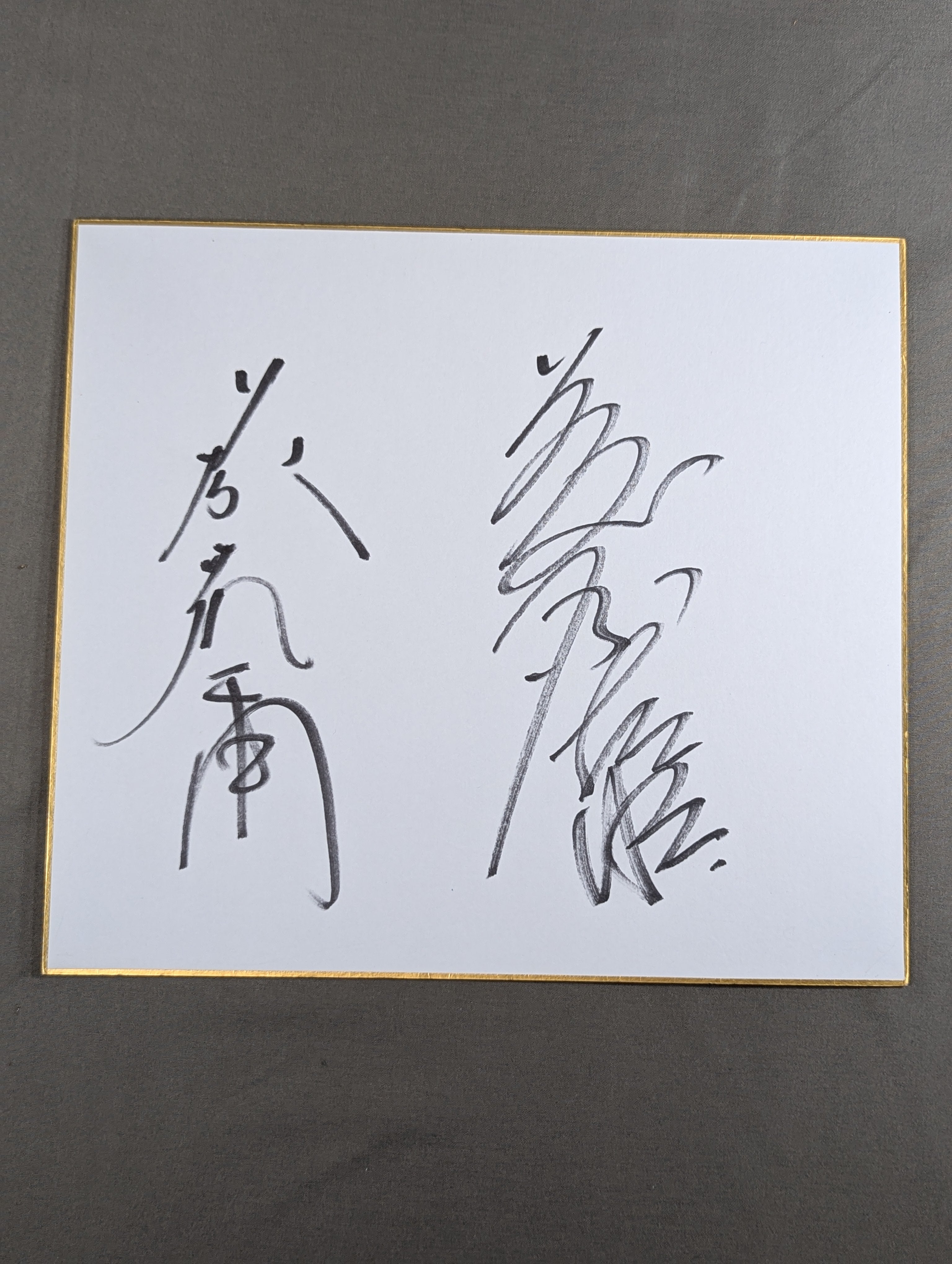 サイン色紙 – 闘道館