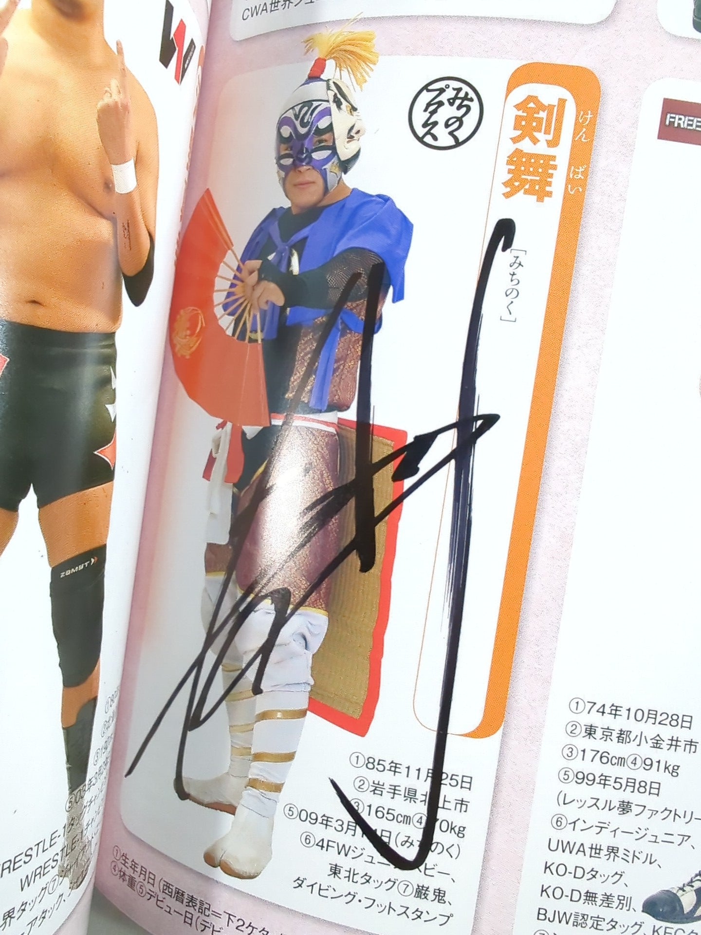 【15名直筆サイン入り】週刊プロレス別冊127「2016 保存版プロレスラー全身写真名鑑」