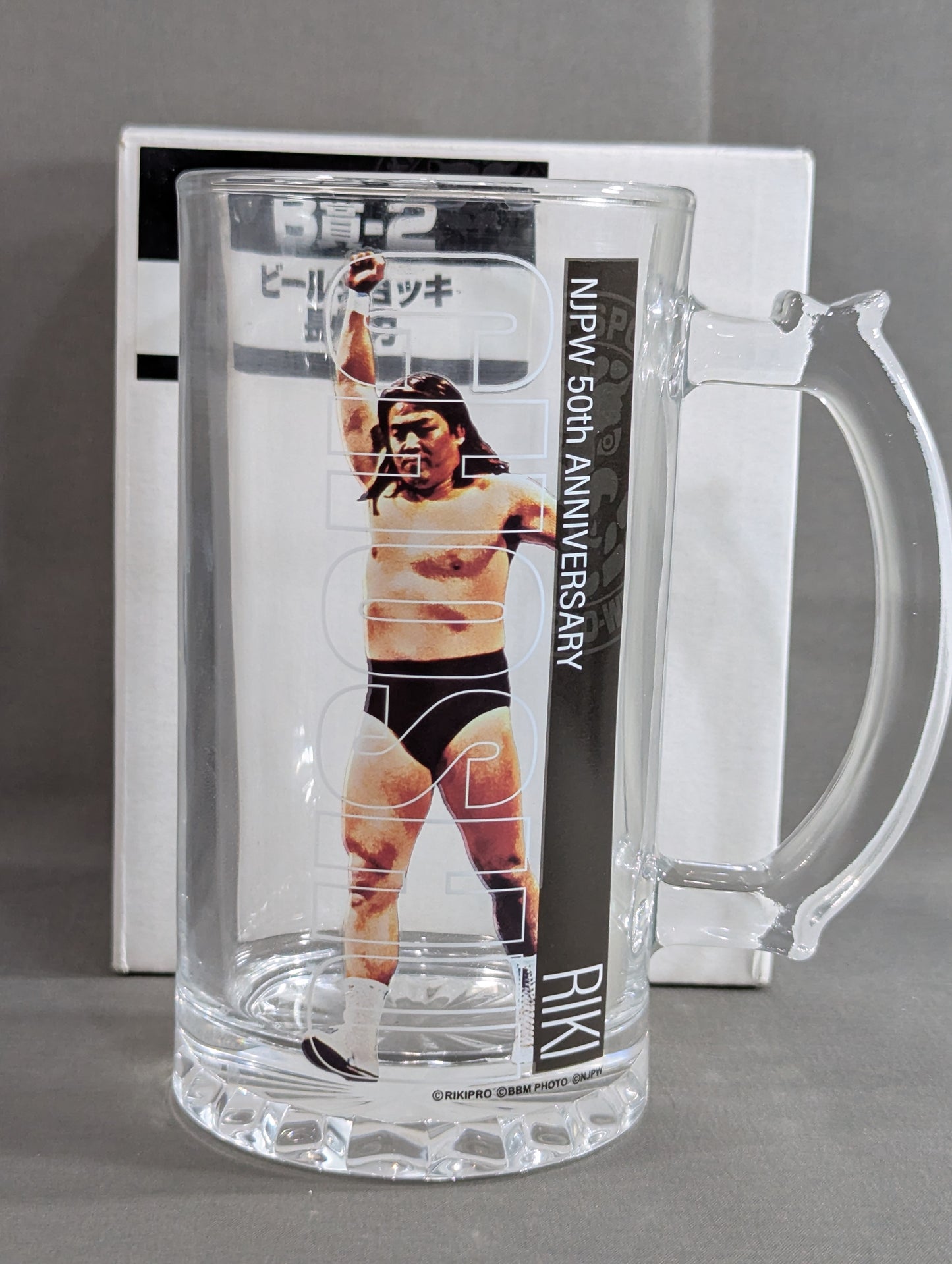 長州力 新日本プロレス50周年記念 ビールジョッキ