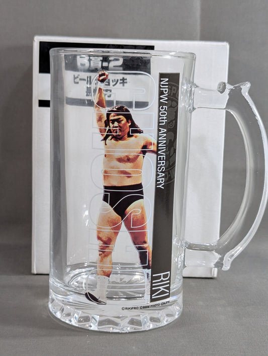 長州力 新日本プロレス50周年記念 ビールジョッキ