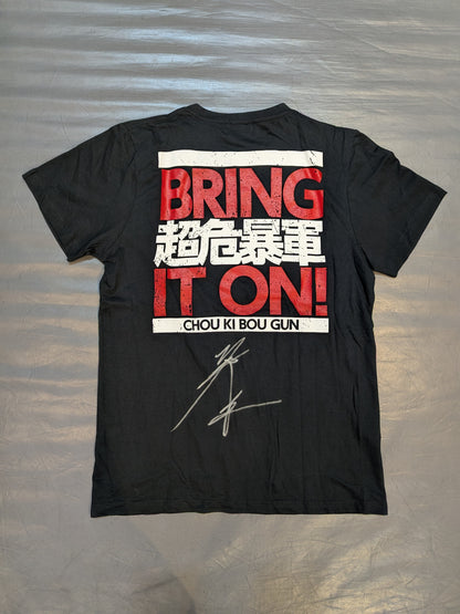 [Kenoh  hand signed autograph ] The Extremely Dangerous Rebel Army 「BRING IT ON!」 Illustration T-shirt