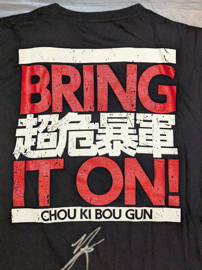 [Kenoh  hand signed autograph ] The Extremely Dangerous Rebel Army 「BRING IT ON!」 Illustration T-shirt