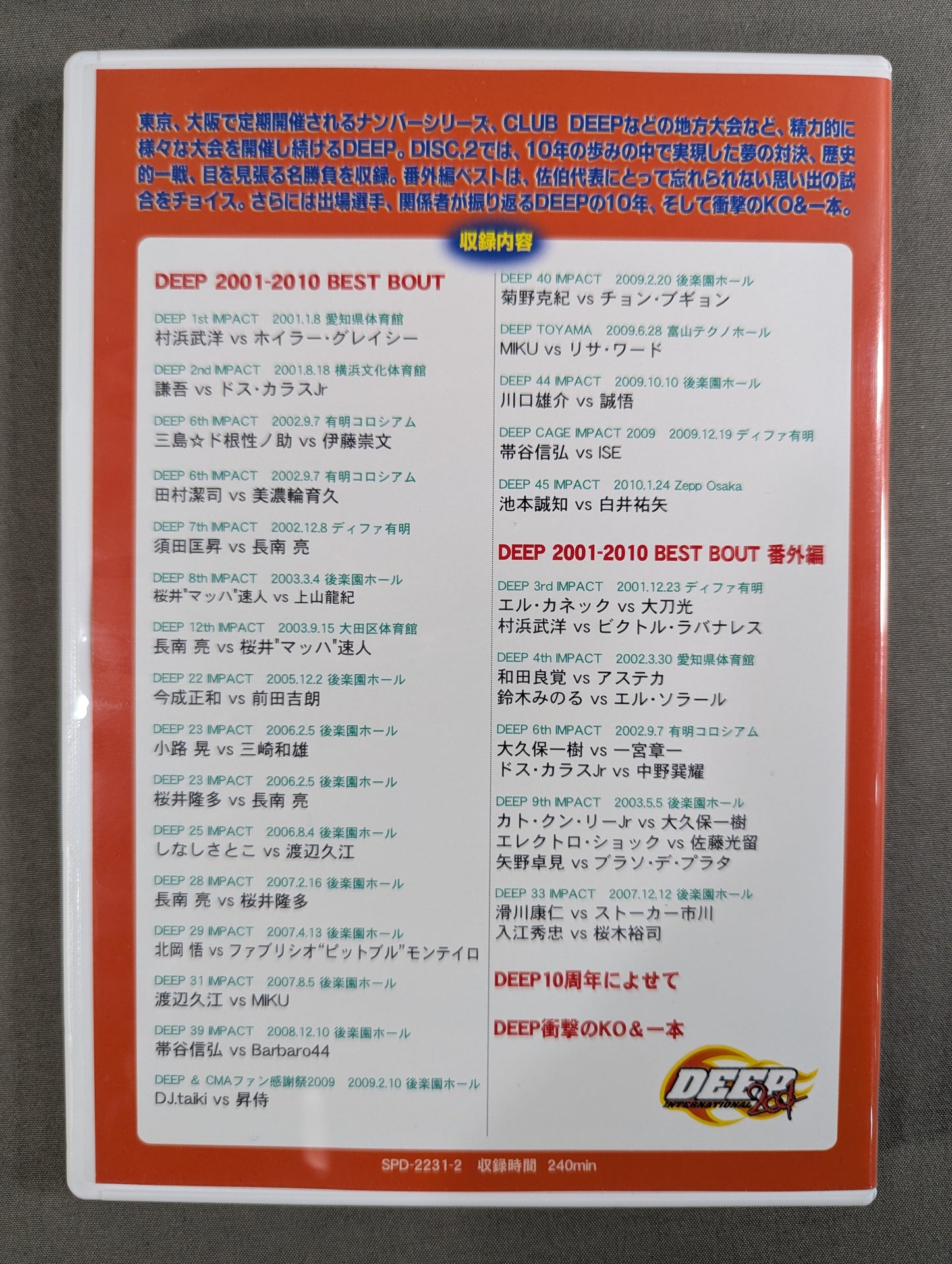 DEEP 2001-2010 ～10年目の奇跡～