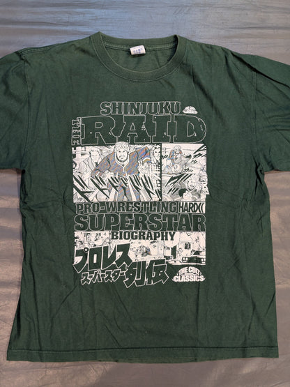 Pro Wrestling Superstar Chronicles 'Shinjuku Kick Incident' T-shirt (Kick Ivy Green)