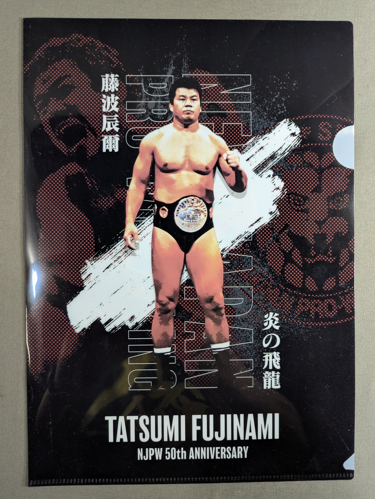 藤波辰爾 新日本プロレス50周年 クリアファイル