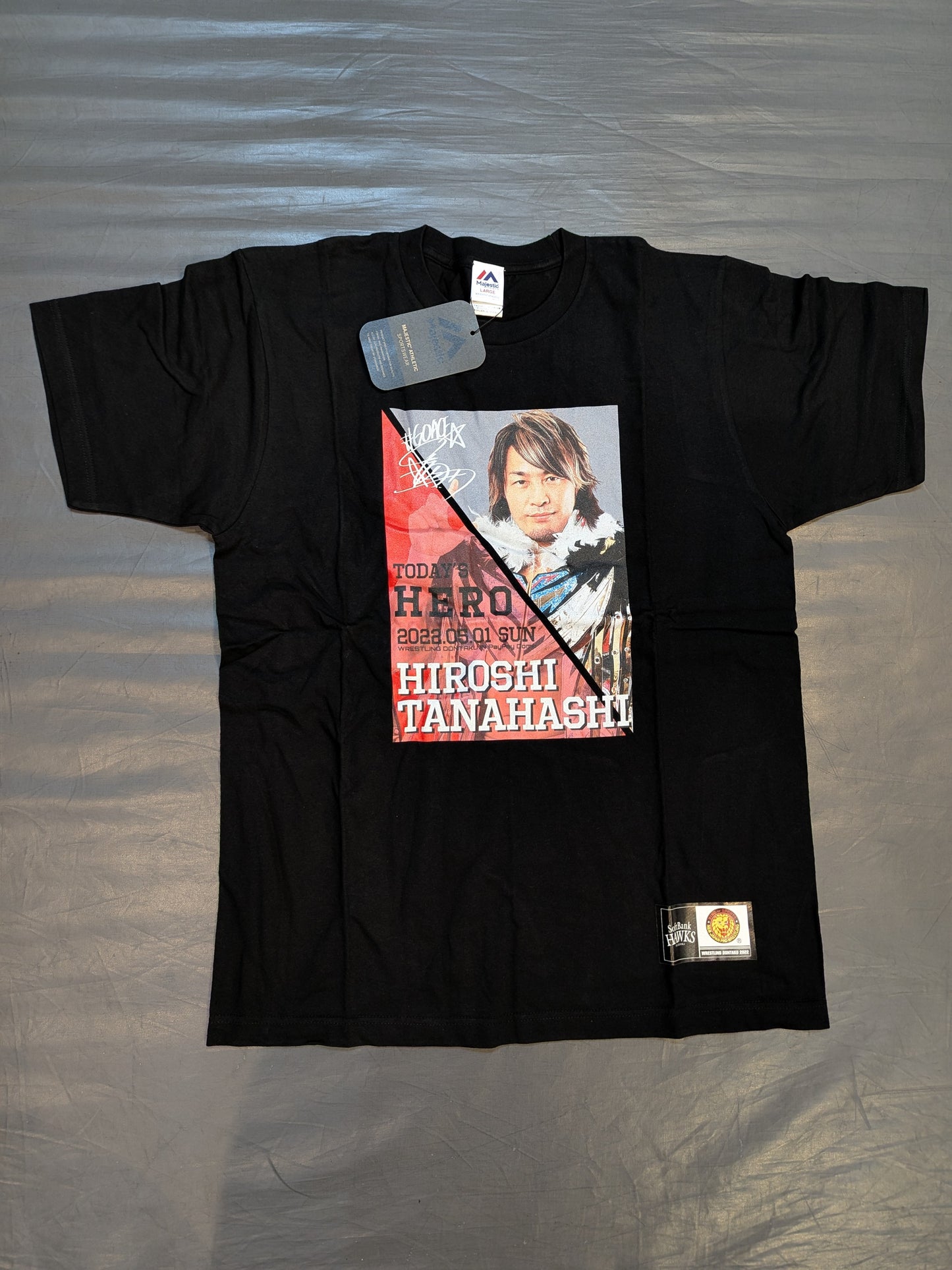 Hiroshi Tanahashi × HAWKS "TODAY'S HERO" Picture T-Shirt