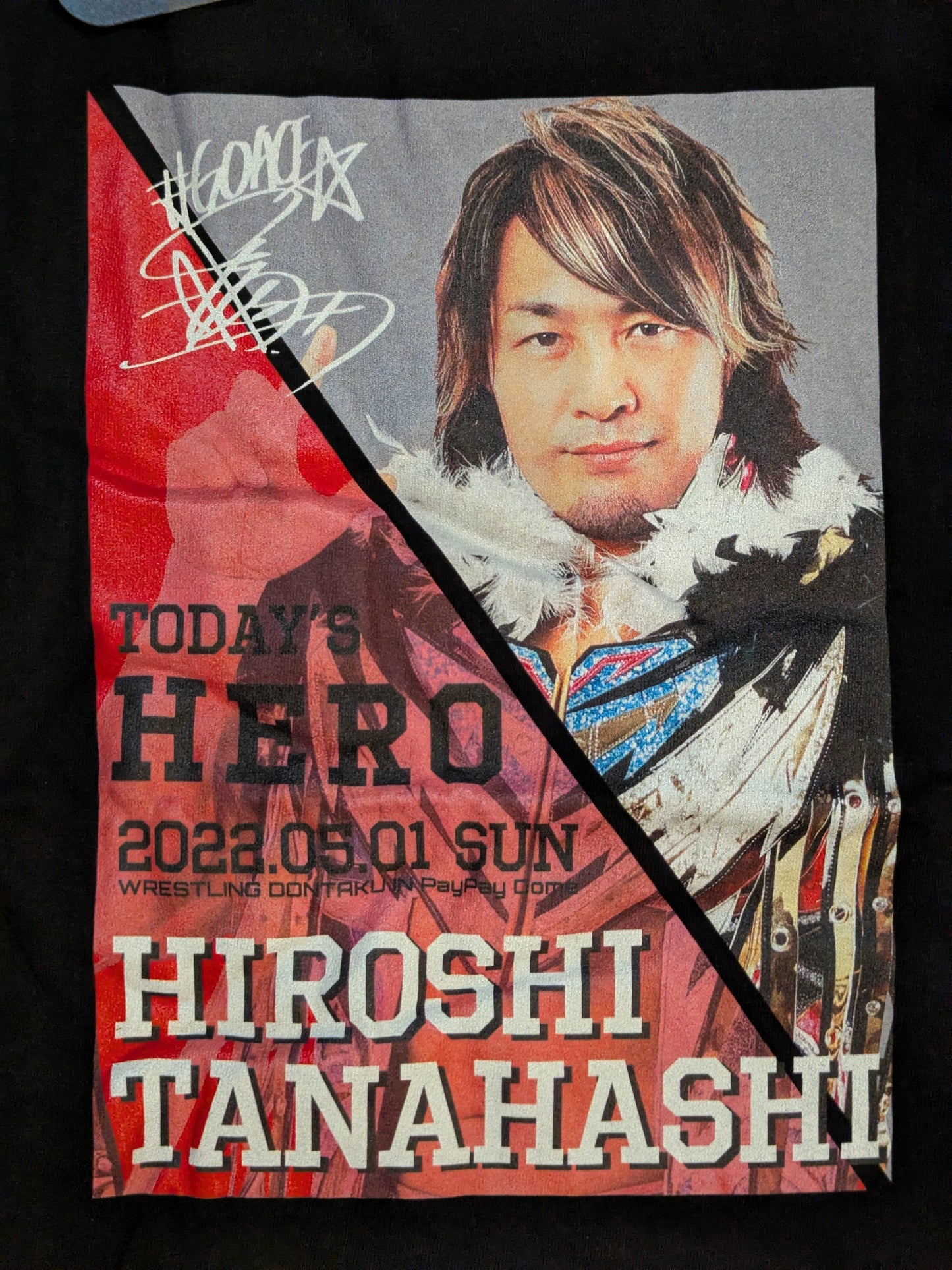 Hiroshi Tanahashi × HAWKS "TODAY'S HERO" Picture T-Shirt
