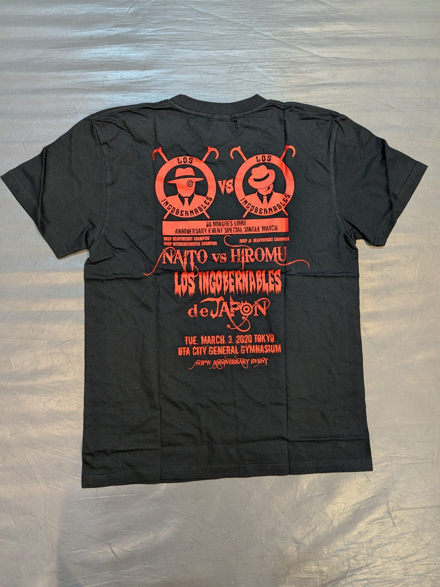 旗揚げ記念日 内藤哲也vs高橋ヒロム ピクチャーTシャツ