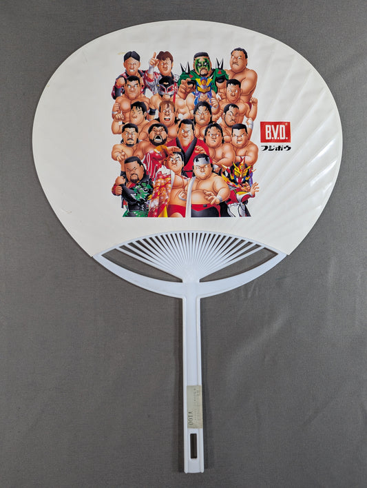 ★ Illustration ★ by Nagatoshi Sakai NJPW SUPER STARS Uchiwa (paper fan) 