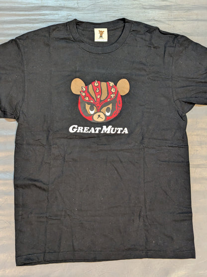 Great Muta 'Muta Bear' T-shirt (Pro Wrestling) LOVE/Black)