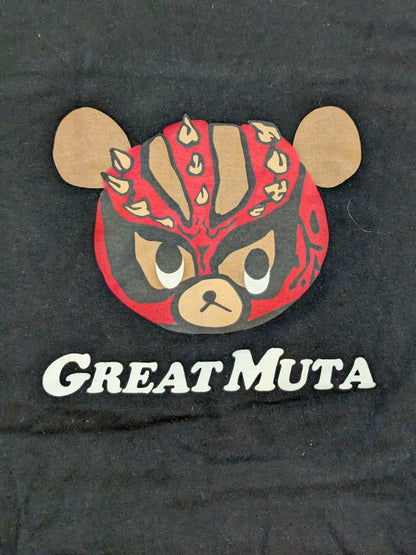 Great Muta 'Muta Bear' T-shirt (Pro Wrestling) LOVE/Black)
