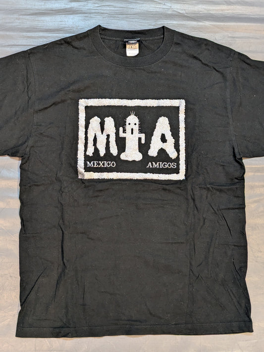 メキシコ・アミーゴス Tシャツ(ブラック×シルバー)