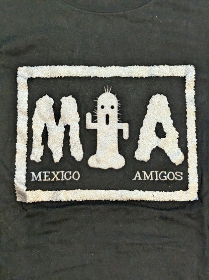 メキシコ・アミーゴス Tシャツ(ブラック×シルバー)