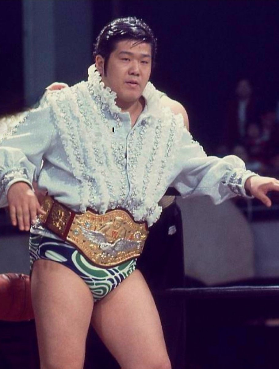Mighty Inoue's ★long IWA World Heavyweight Championship days worn by him!! ★