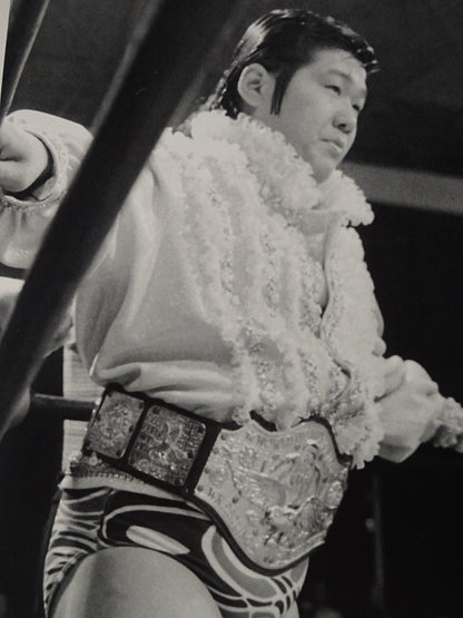 Mighty Inoue's ★long IWA World Heavyweight Championship days worn by him!! ★
