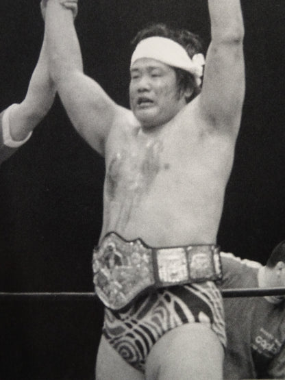 Mighty Inoue's ★long IWA World Heavyweight Championship days worn by him!! ★