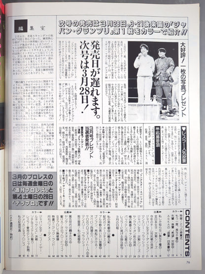 デラックスプロレス 1987年4月号