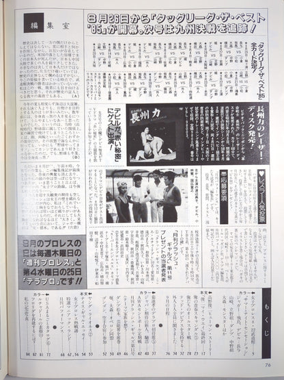 デラックスプロレス 1985年10月号