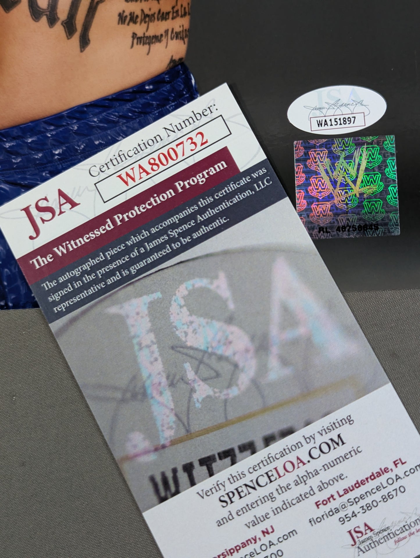 ★JSA★ レイ・ミステリオ 直筆サイン入り ポートレート