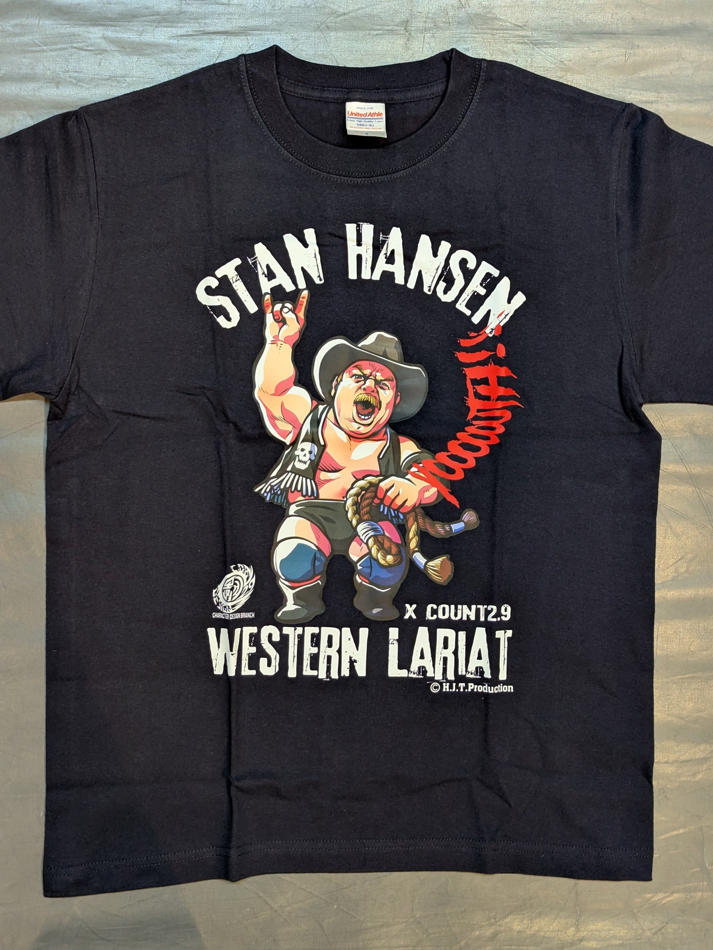Stan Hansen× Count 2.9 "SH Yoooo TH!!" T-shirt (1) (Black)