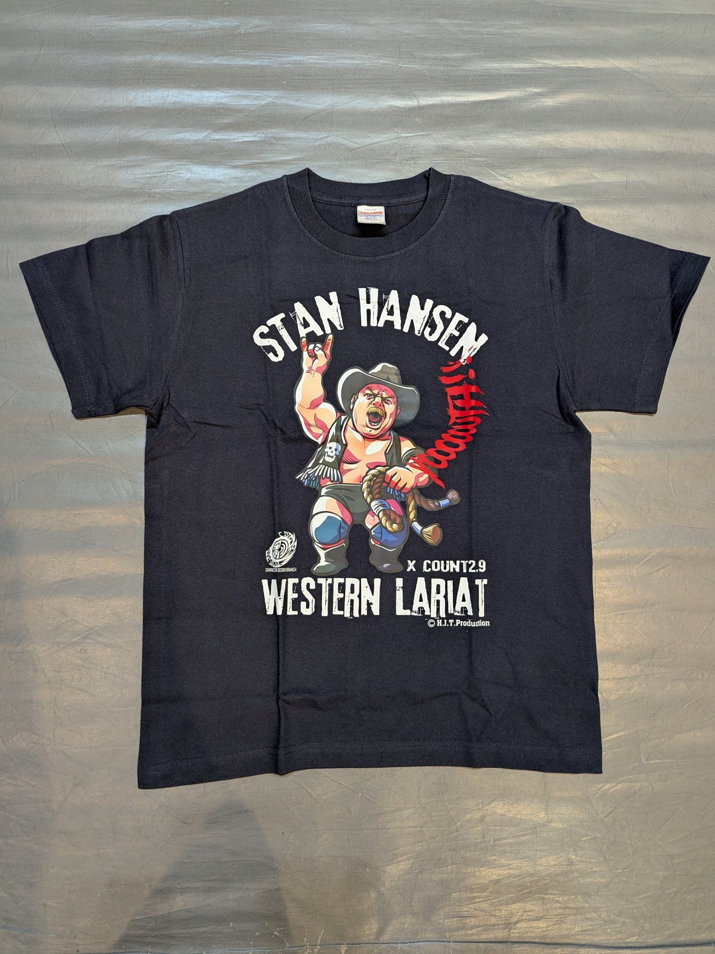 Stan Hansen× Count 2.9 "SH Yoooo TH!!" T-shirt (1) (Black)