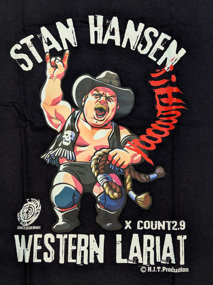 Stan Hansen× Count 2.9 "SH Yoooo TH!!" T-shirt (1) (Black)