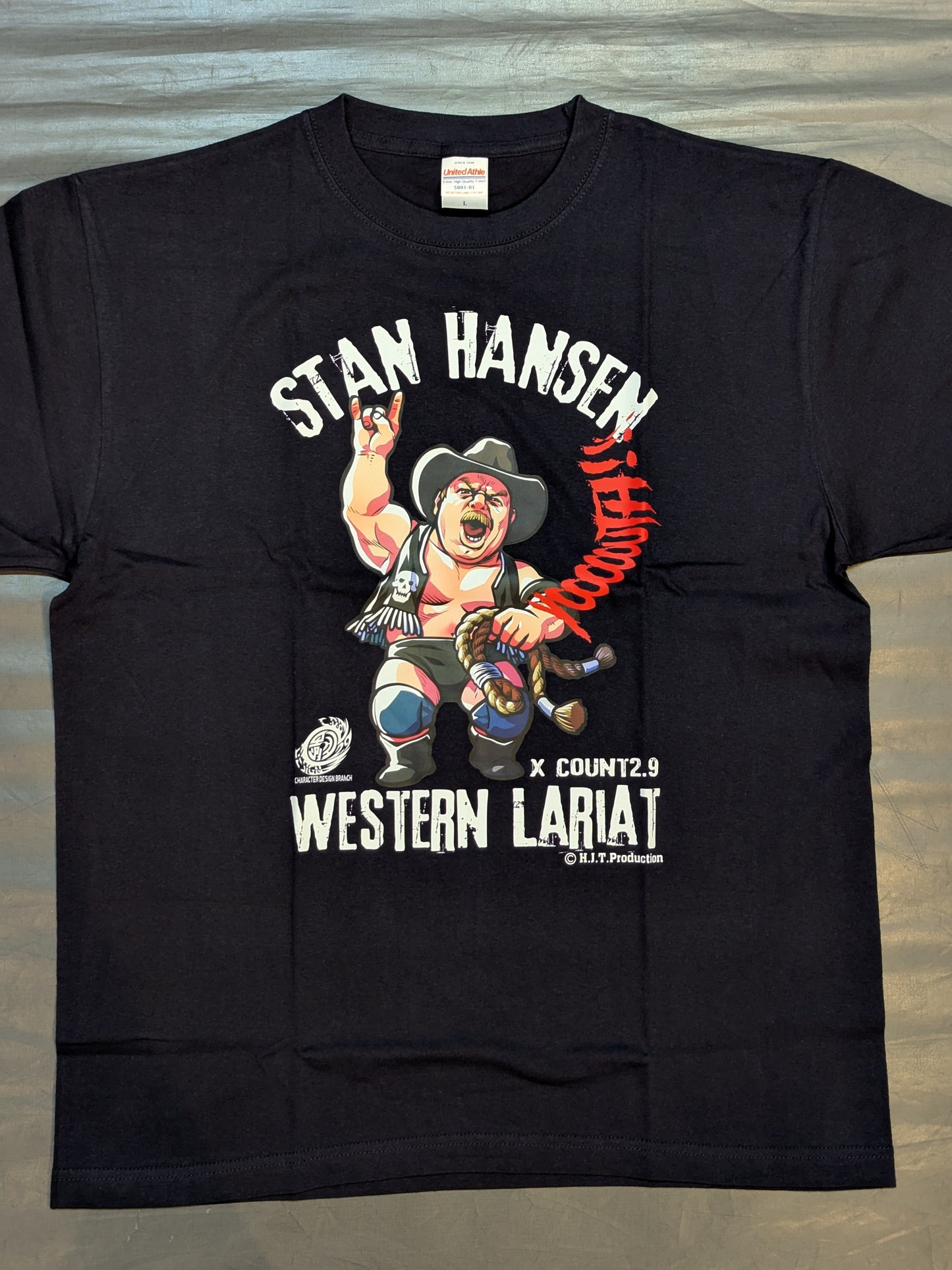 Stan Hansen× Count 2.9 "SH Yoooo TH!!" T-shirt (2) (Black)