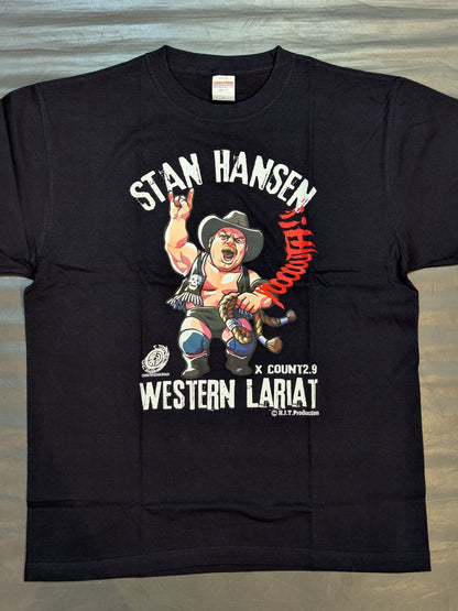 Stan Hansen× Count 2.9 "SH Yoooo TH!!" T-shirt (2) (Black)