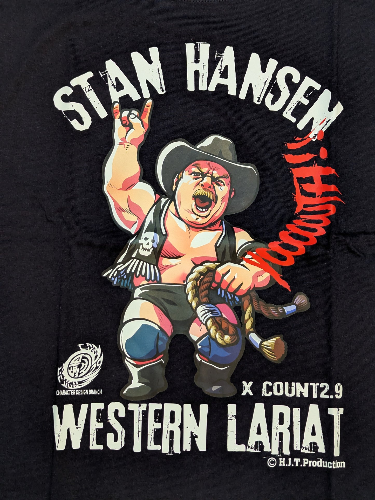 Stan Hansen× Count 2.9 "SH Yoooo TH!!" T-shirt (2) (Black)