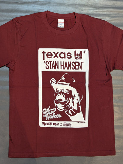 Stan Hansen× Count 2.9 T-Shirt (1) (Burgundy)