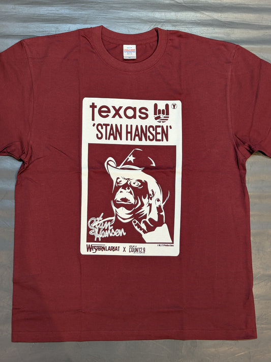 Stan Hansen× Count 2.9 T-Shirt (2) (Burgundy)