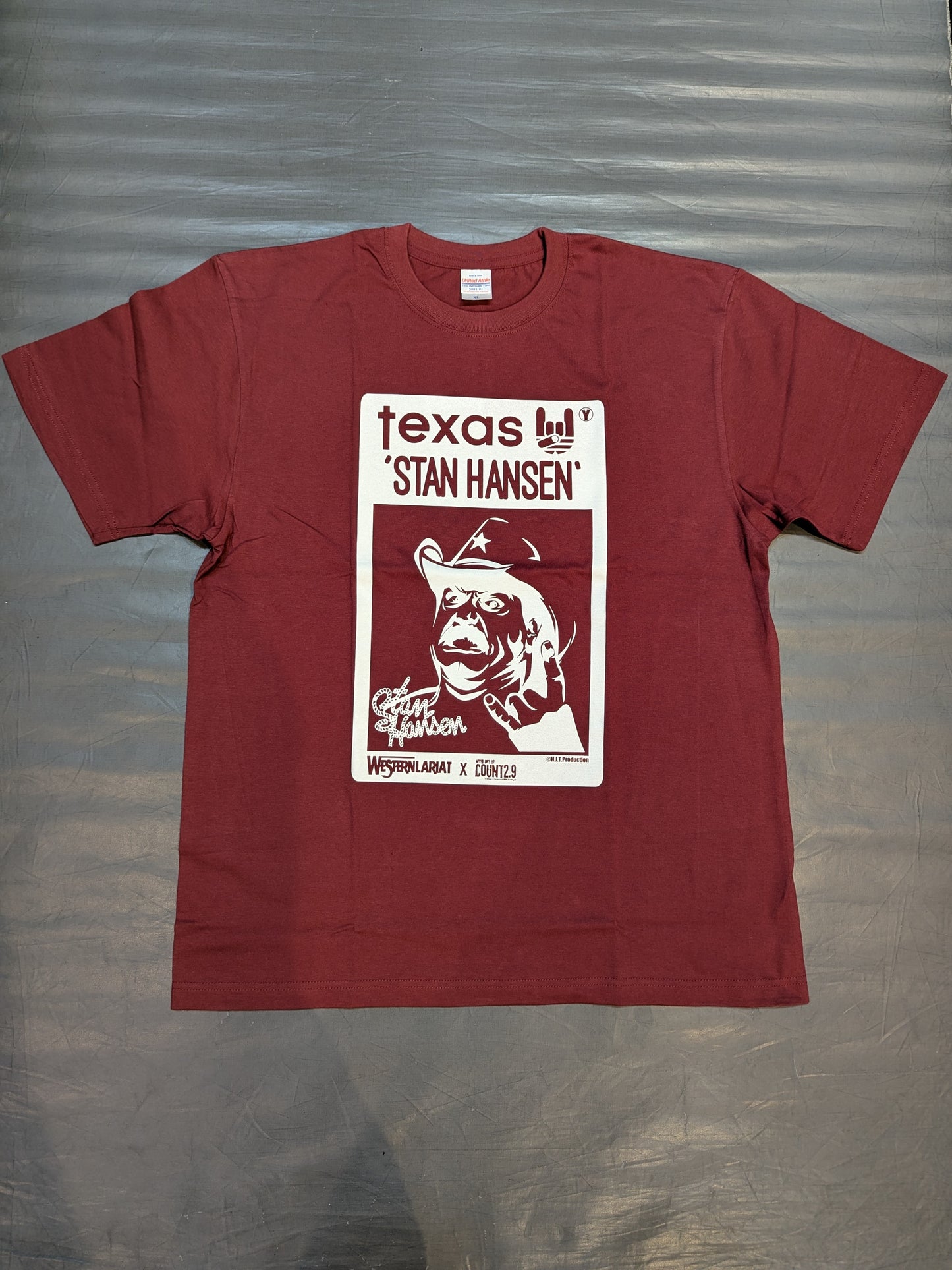Stan Hansen× Count 2.9 T-Shirt (2) (Burgundy)
