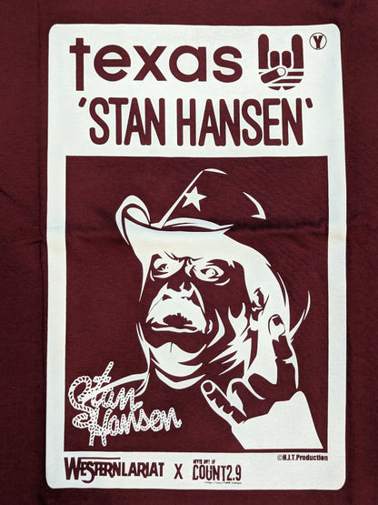 Stan Hansen× Count 2.9 T-Shirt (2) (Burgundy)