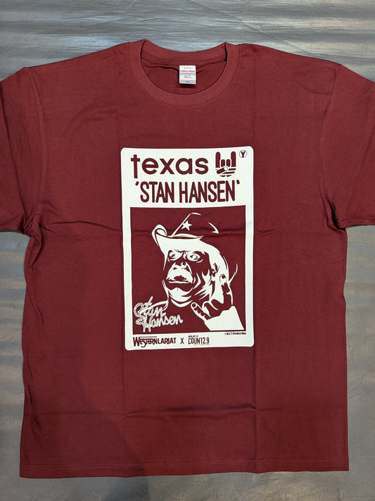 Stan Hansen× Count 2.9 T-Shirt (3) (Burgundy)