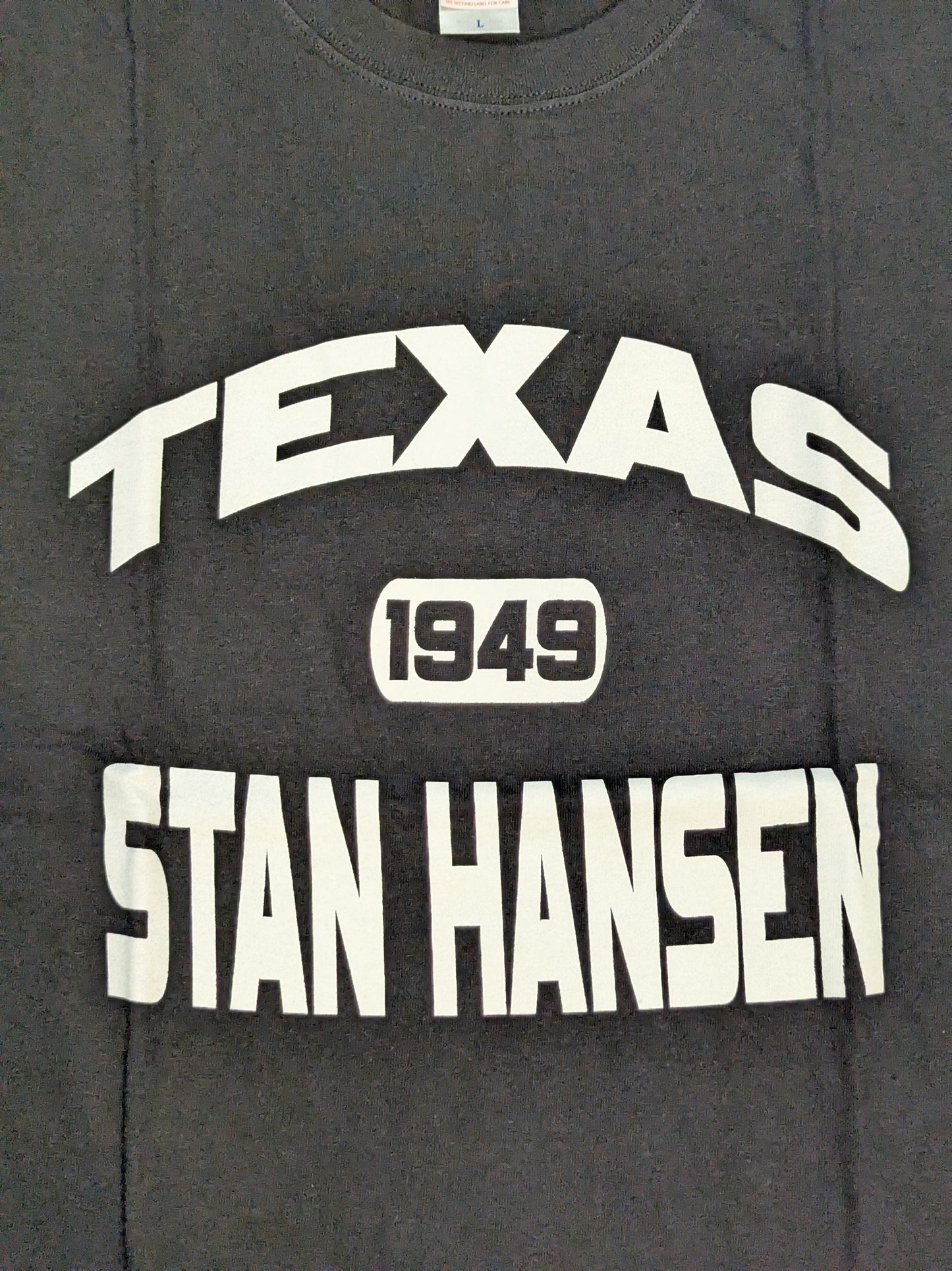 Stan Hansen "TEXAS 1949" T-Shirt (2) (Black)