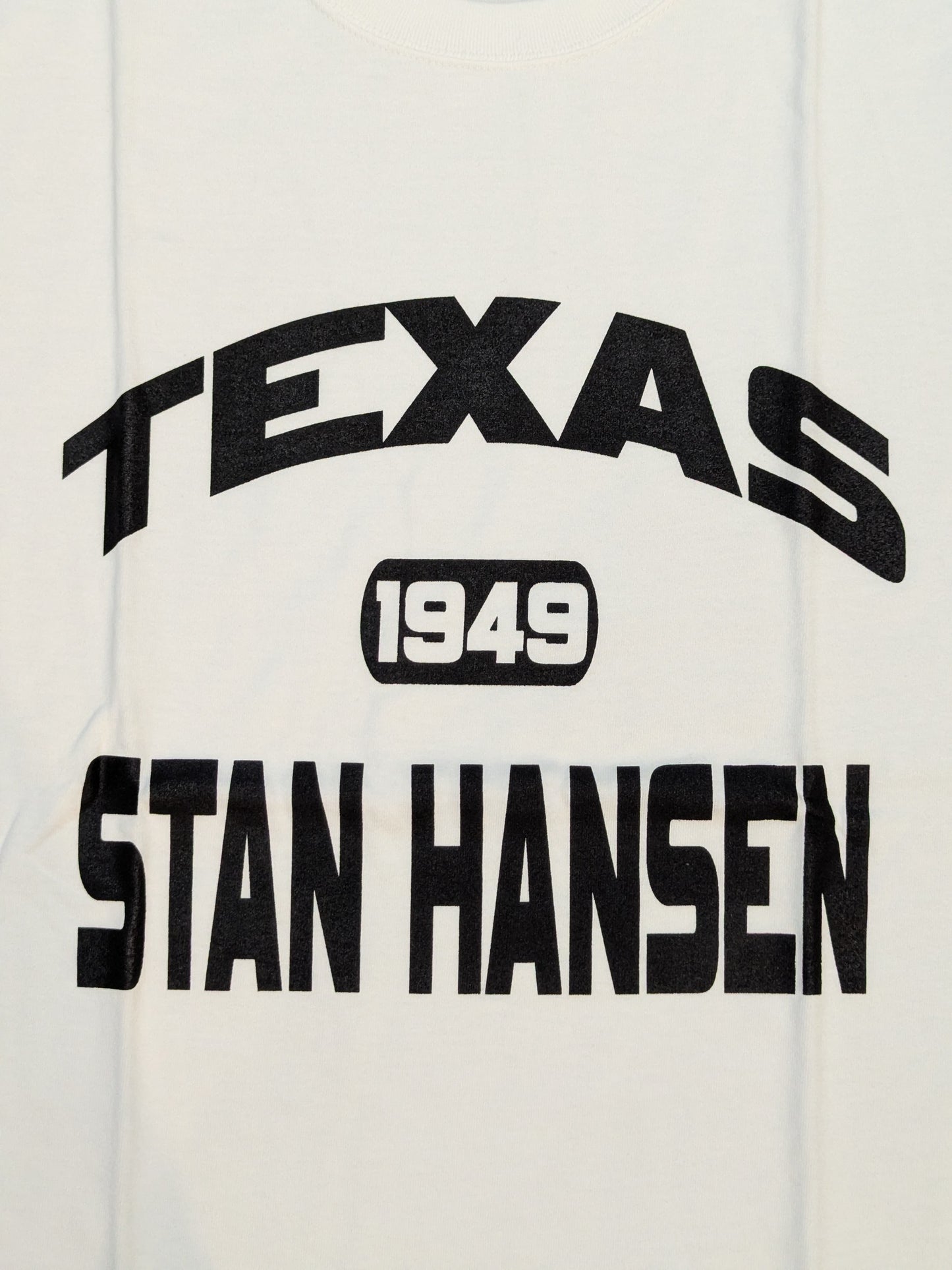 Stan Hansen "TEXAS 1949" T-shirt (4) (White)
