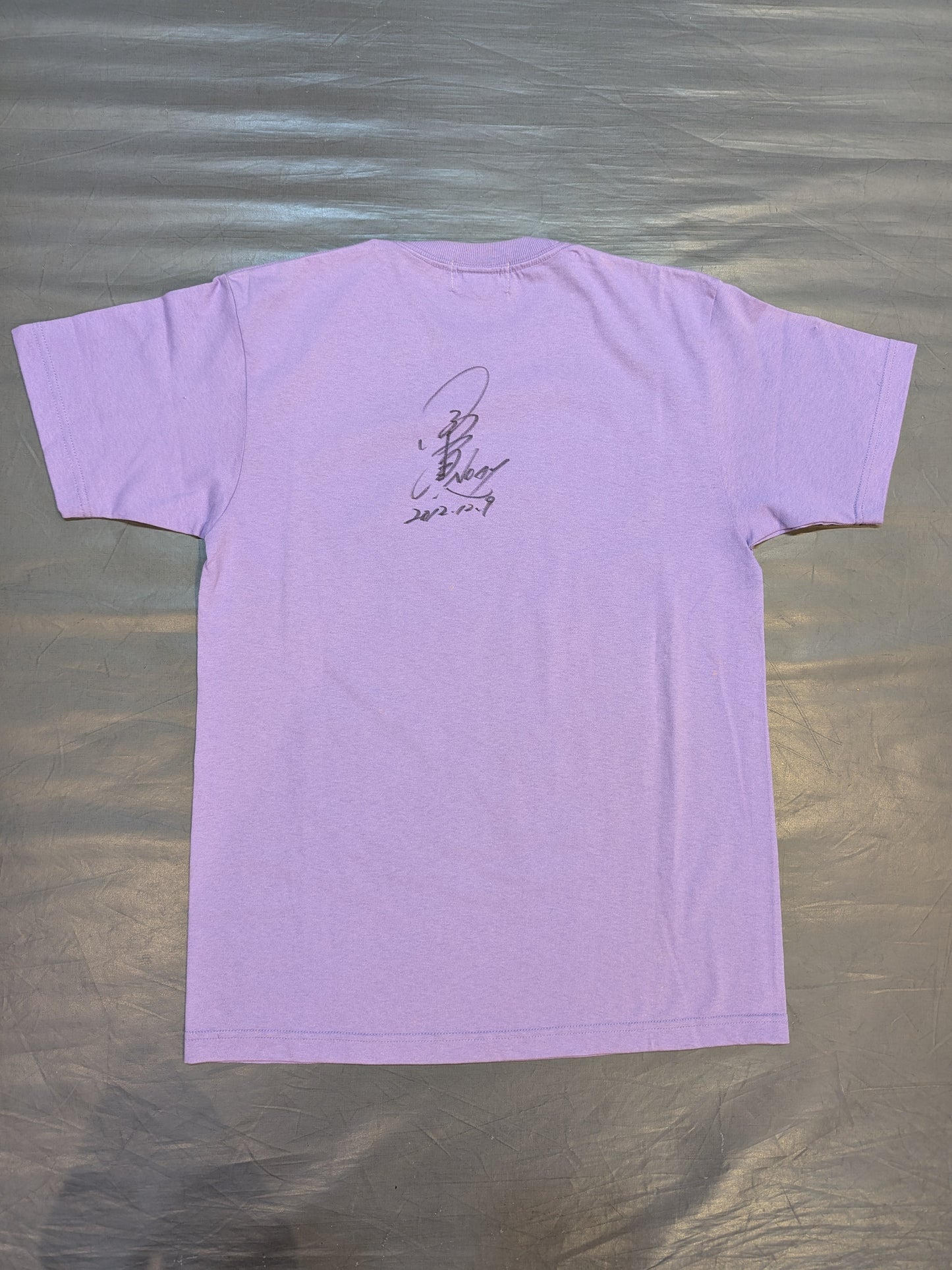 【直筆サイン入り】小橋建太「BURNING」Tシャツ③(パープル×パープル)