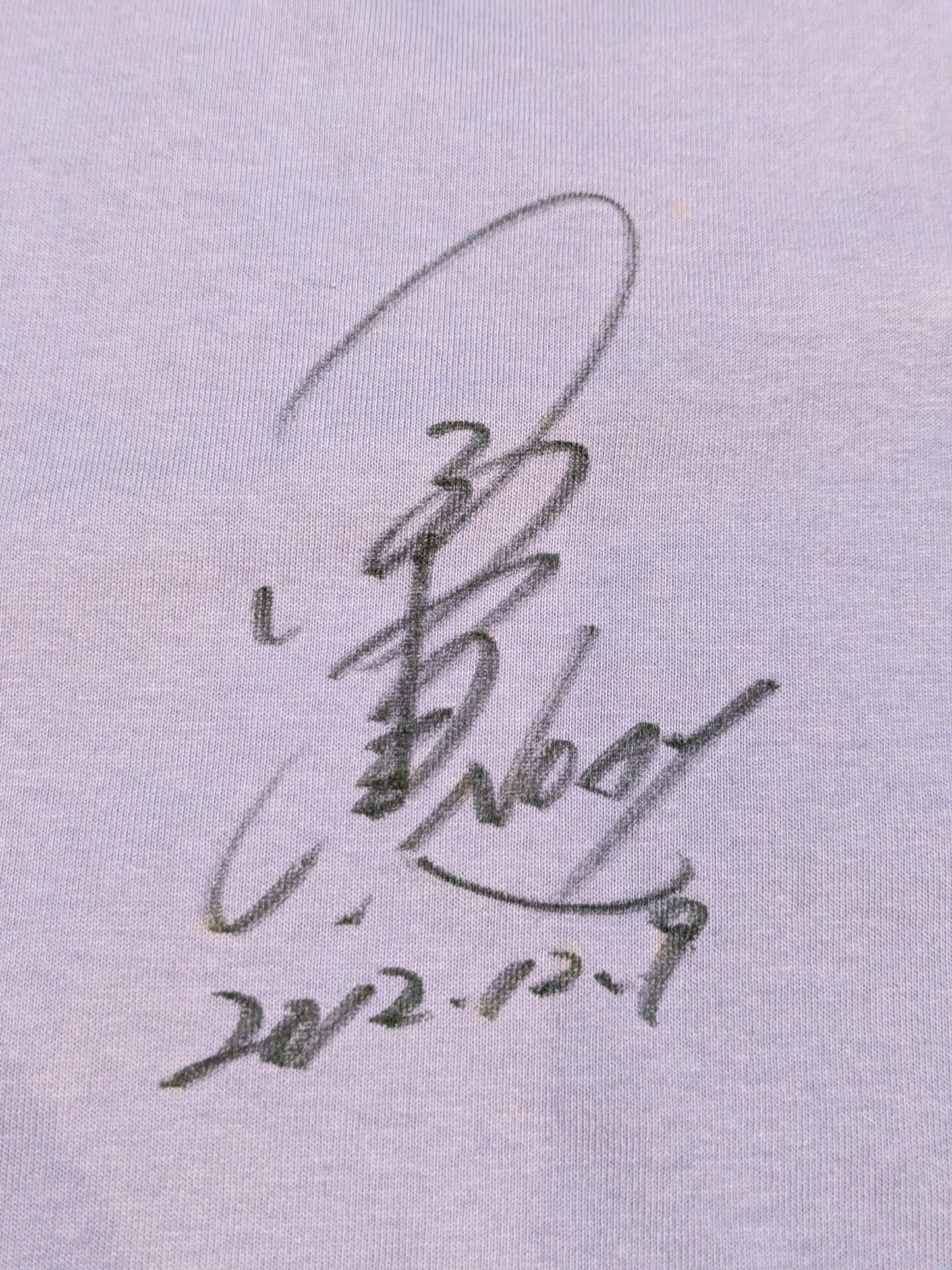 【直筆サイン入り】小橋建太「BURNING」Tシャツ③(パープル×パープル)