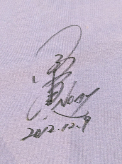 【直筆サイン入り】小橋建太「BURNING」Tシャツ③(パープル×パープル)
